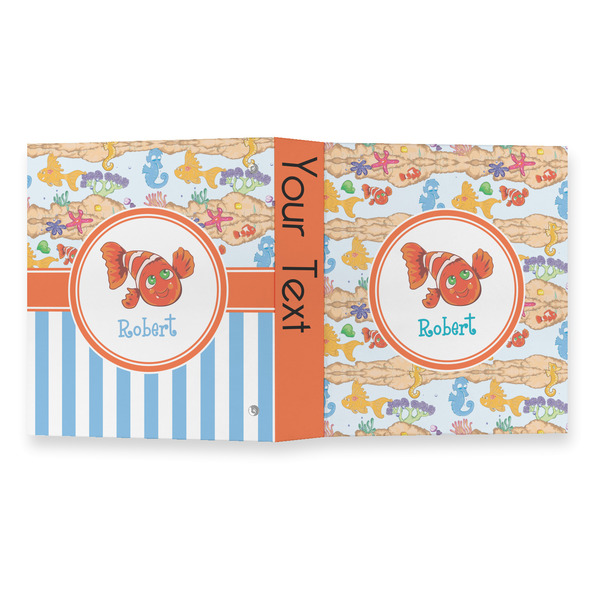 Under the Sea 3 Ring Binders - Full Wrap - 1" - OPEN OUTSIDE