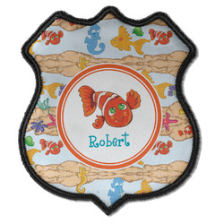 Under the Sea Iron On Shield Patch C w/ Name or Text