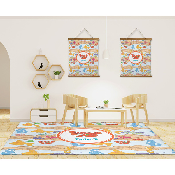 Under the Sea 8'x10' Indoor Area Rugs - IN CONTEXT