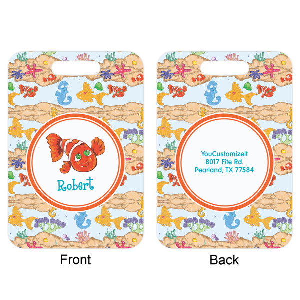 Under the Sea Aluminum Luggage Tag (Front + Back)