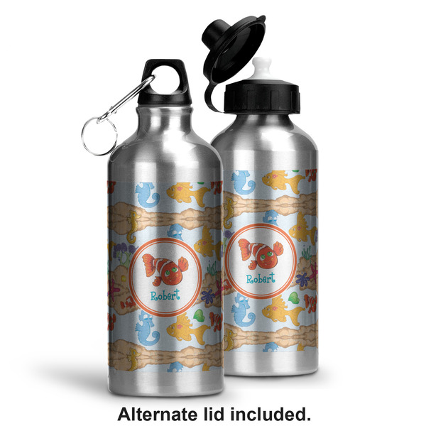 Under the Sea Aluminum Water Bottle - Alternate lid options
