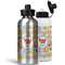 Under the Sea Aluminum Water Bottles - MAIN (white &silver)