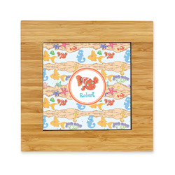 Under the Sea Bamboo Trivet with Ceramic Tile Insert (Personalized)