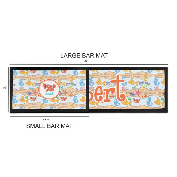 Under the Sea Bar Mats - Sizing Chart