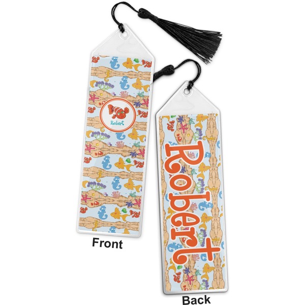 Under the Sea Bookmark with tassel - Front and Back