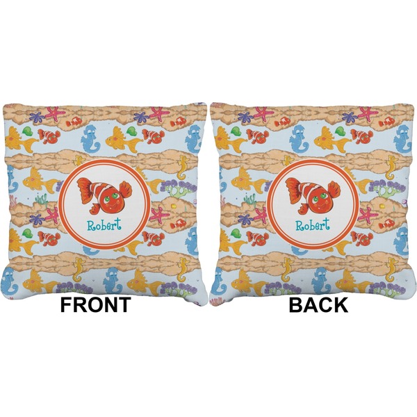 Under the Sea Burlap Pillow Approval