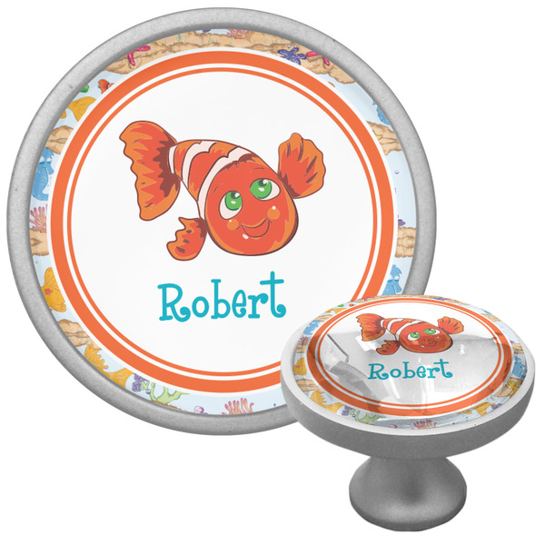 Custom Under the Sea Cabinet Knob (Silver) (Personalized)