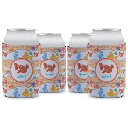 Under the Sea Can Cooler (12 oz) - Set of 4 w/ Name or Text
