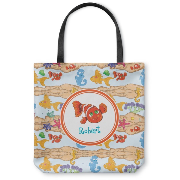 Custom Under the Sea Canvas Tote Bag - Medium - 16"x16" (Personalized)