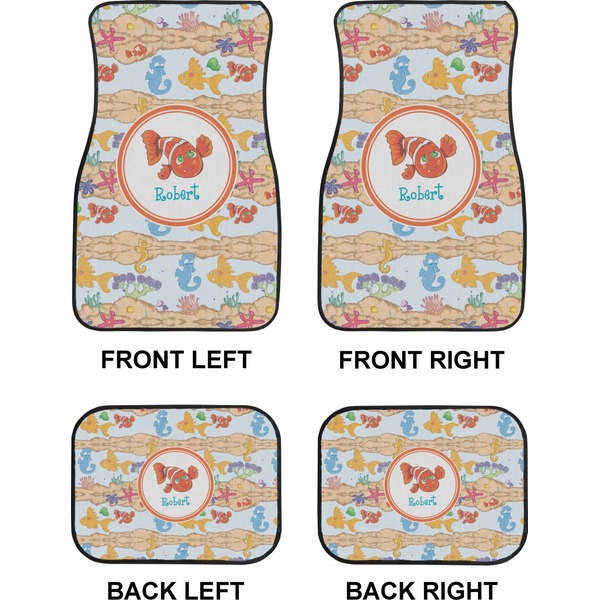 Under the Sea Car Floor Mats Set (2F + 2B)