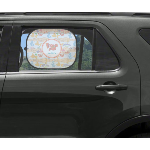 Under the Sea Car Sun Shade Black - In Car Window