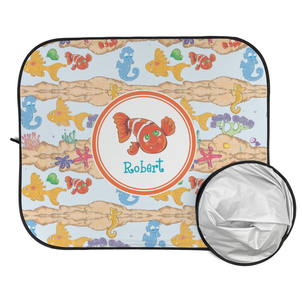 Under the Sea Car Sun Shades - FOLDED & UNFOLDED