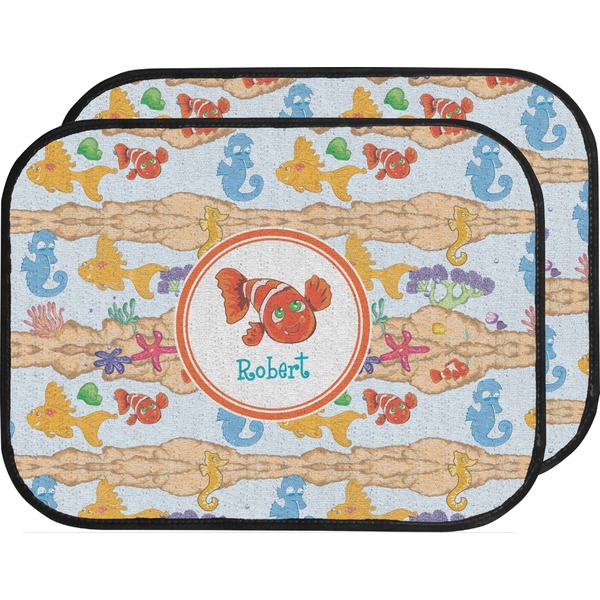 Custom Under the Sea Car Floor Mats (Back Seat) (Personalized)