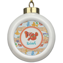 Under the Sea Ceramic Ball Ornament (Personalized)