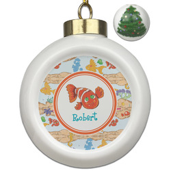 Under the Sea Ceramic Ball Ornament - Christmas Tree (Personalized)