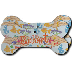 Under the Sea Ceramic Dog Ornament - Front & Back w/ Name or Text