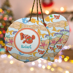 Under the Sea Ceramic Ornament w/ Name or Text