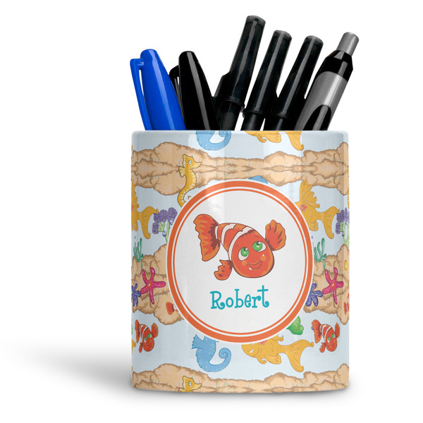 Custom Under the Sea Ceramic Pen Holder