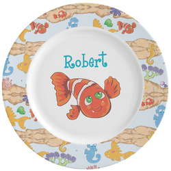 Under the Sea Ceramic Dinner Plates (Set of 4) (Personalized)