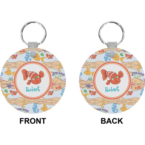 Under the Sea Circle Keychain (Front + Back)