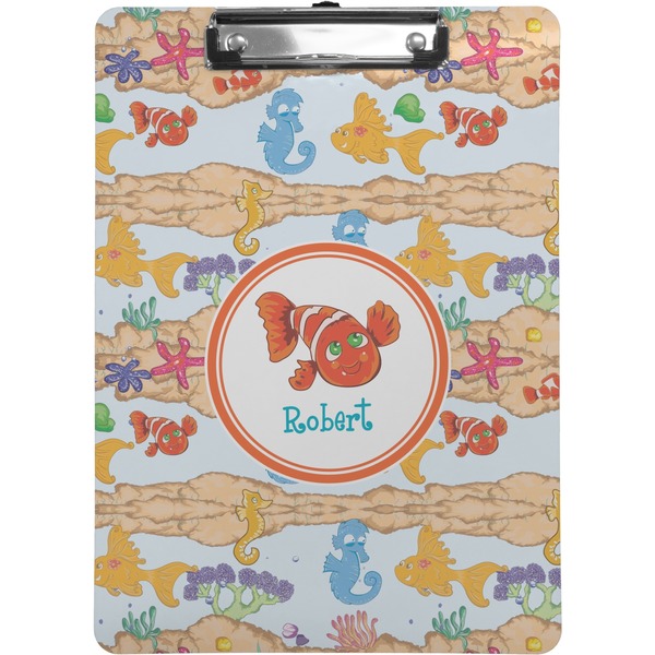 Custom Under the Sea Clipboard (Letter Size) (Personalized)