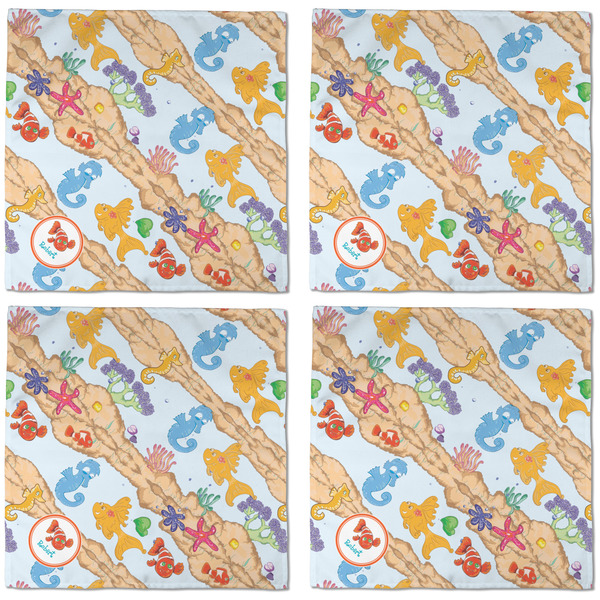 Under the Sea Cloth Napkins - Personalized Dinner (APPROVAL) Set of 4