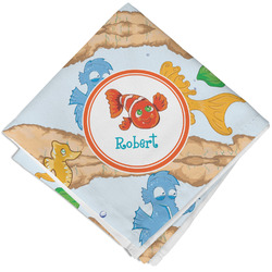 Under the Sea Cloth Cocktail Napkin - Single w/ Name or Text