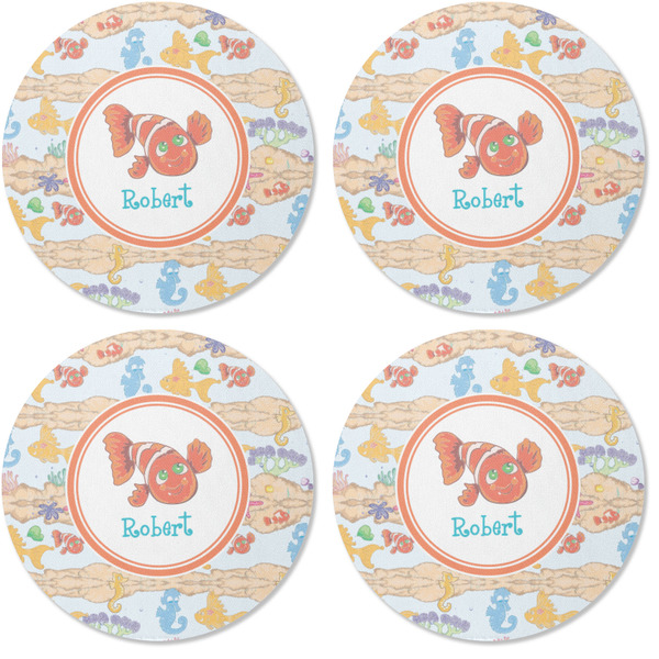 Under the Sea Coaster Round Rubber Back - Apvl