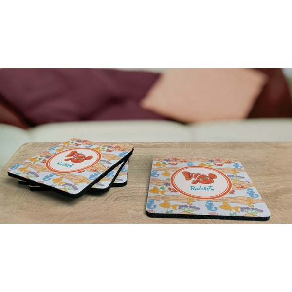 Under the Sea Coaster Rubber Back - On Coffee Table