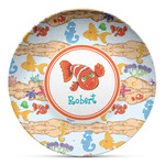 Under the Sea Microwave Safe Plastic Plate - Composite Polymer (Personalized)