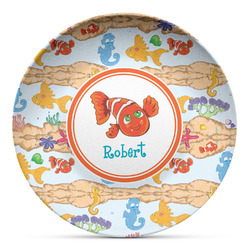 Under the Sea Microwave Safe Plastic Plate - Composite Polymer (Personalized)