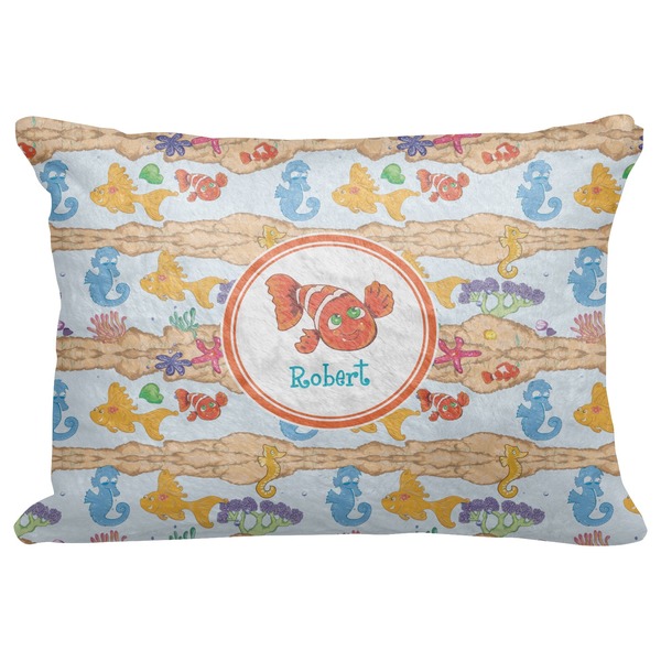 Custom Under the Sea Decorative Baby Pillowcase - 16"x12" (Personalized)