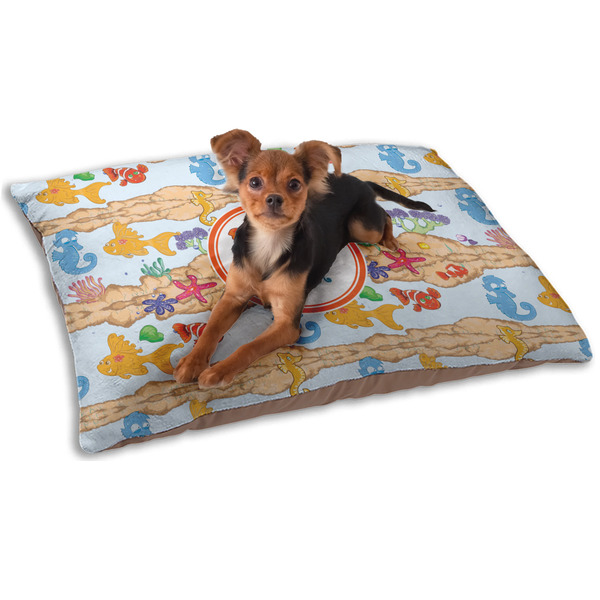 Custom Under the Sea Dog Bed - Small w/ Name or Text