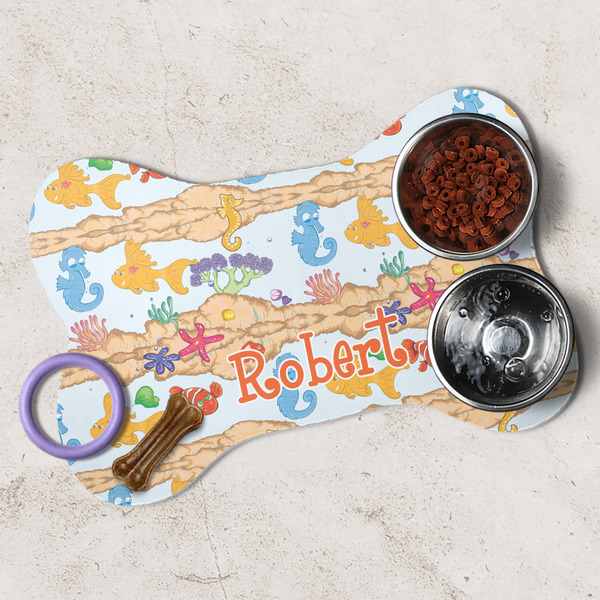 Under the Sea Dog Bone Shaped Mat Lifestyle