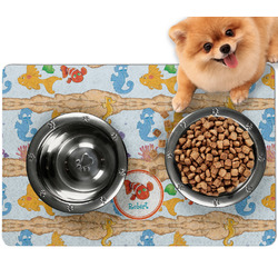 Under the Sea Dog Food Mat - Small w/ Name or Text