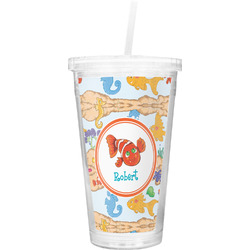 Under the Sea Double Wall Tumbler with Straw (Personalized)