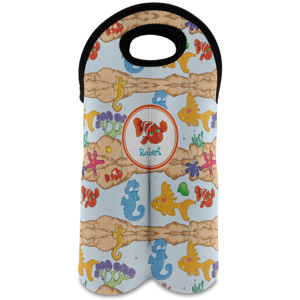 Custom Under the Sea Wine Tote Bag (2 Bottles) (Personalized)