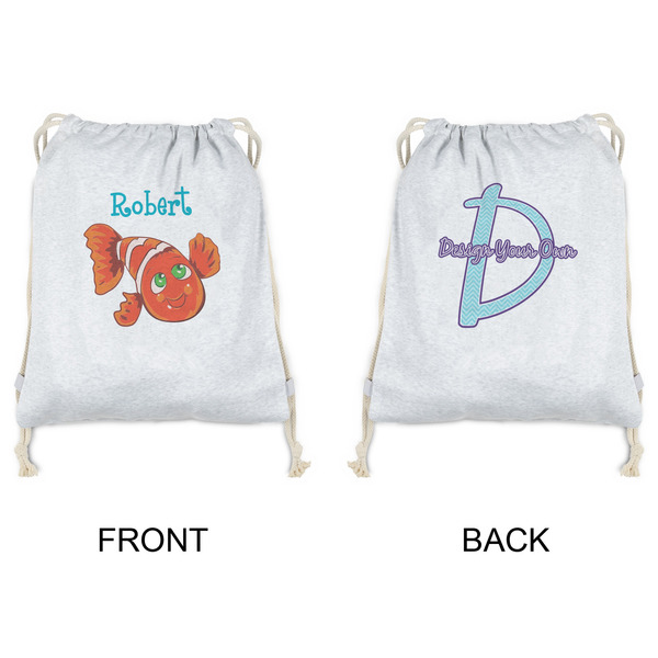 Under the Sea Drawstring Backpacks - Sweatshirt Fleece - Double Sided - APPROVAL