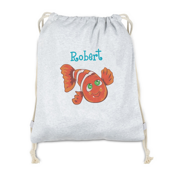 Custom Under the Sea Drawstring Backpack - Sweatshirt Fleece - Double Sided (Personalized)