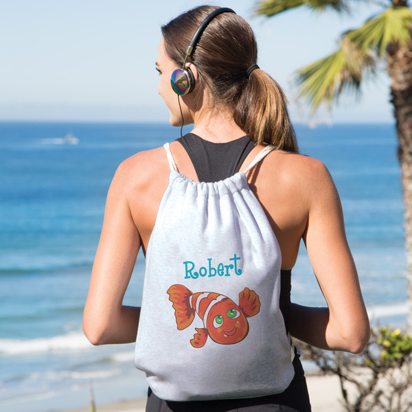 Under the Sea Drawstring Backpacks - Sweatshirt Fleece - Single Sided - LIFESTYLE