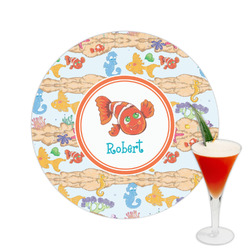 Under the Sea Printed Drink Topper -  2.5" (Personalized)