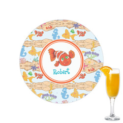 Under the Sea Printed Drink Topper - 2.15" (Personalized)