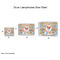 Under the Sea Drum Lampshades - Sizing Chart