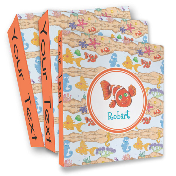 Custom Under the Sea 3 Ring Binder - Full Wrap (Personalized)