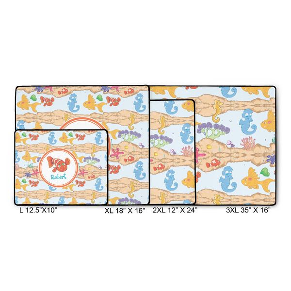 Under the Sea Gaming Mats - SIZE CHART