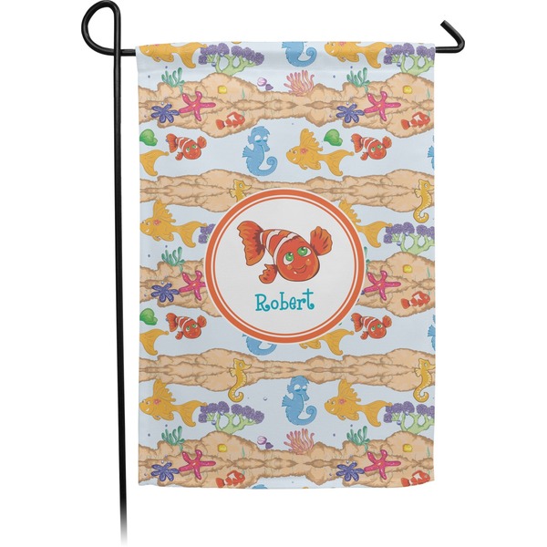 Custom Under the Sea Small Garden Flag - Double Sided w/ Name or Text