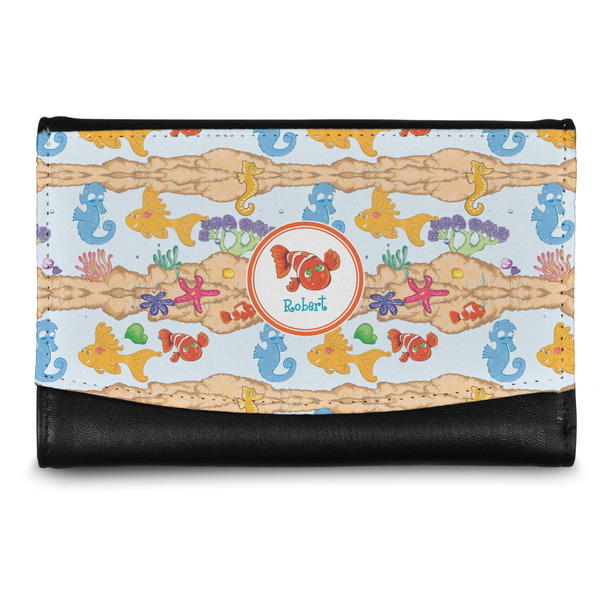 Custom Under the Sea Genuine Leather Women's Wallet - Small (Personalized)