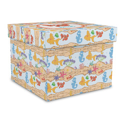 Under the Sea Gift Box with Lid - Canvas Wrapped - Large (Personalized)