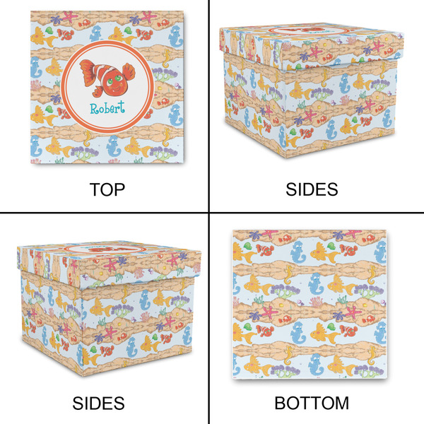 Under the Sea Gift Boxes with Lid - Canvas Wrapped - Medium - Approval