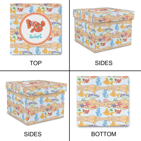 Under the Sea Gift Boxes with Lid - Canvas Wrapped - Small - Approval